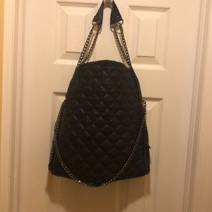 Steve Madden quilted black bag